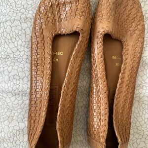 Ipanema Tan Woven Flats Slip-On Loafers